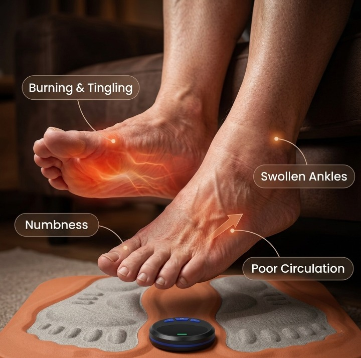 The pain and swelling that comes with poor foot circulation